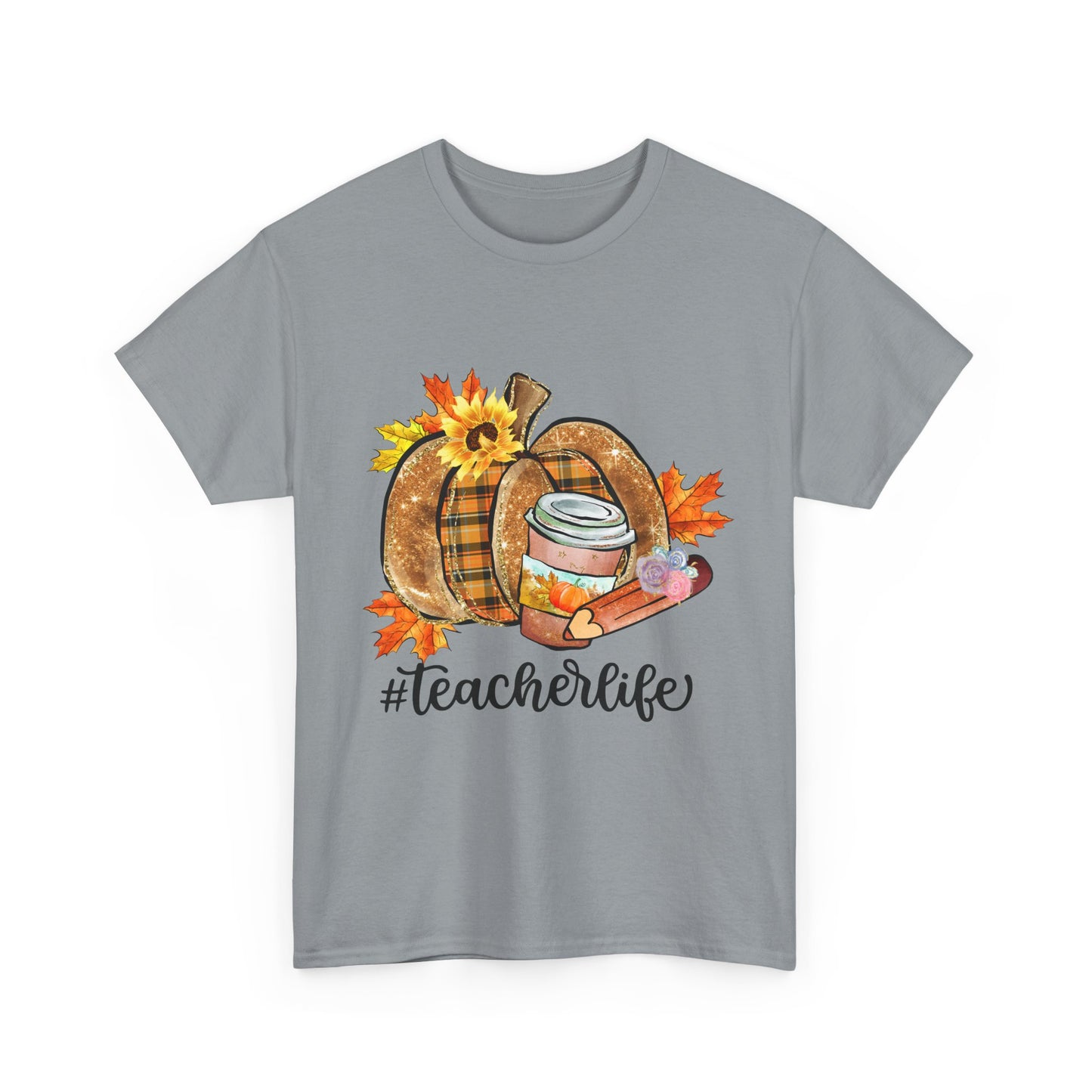 Fall Teacher Life Unisex Heavy Cotton Tee