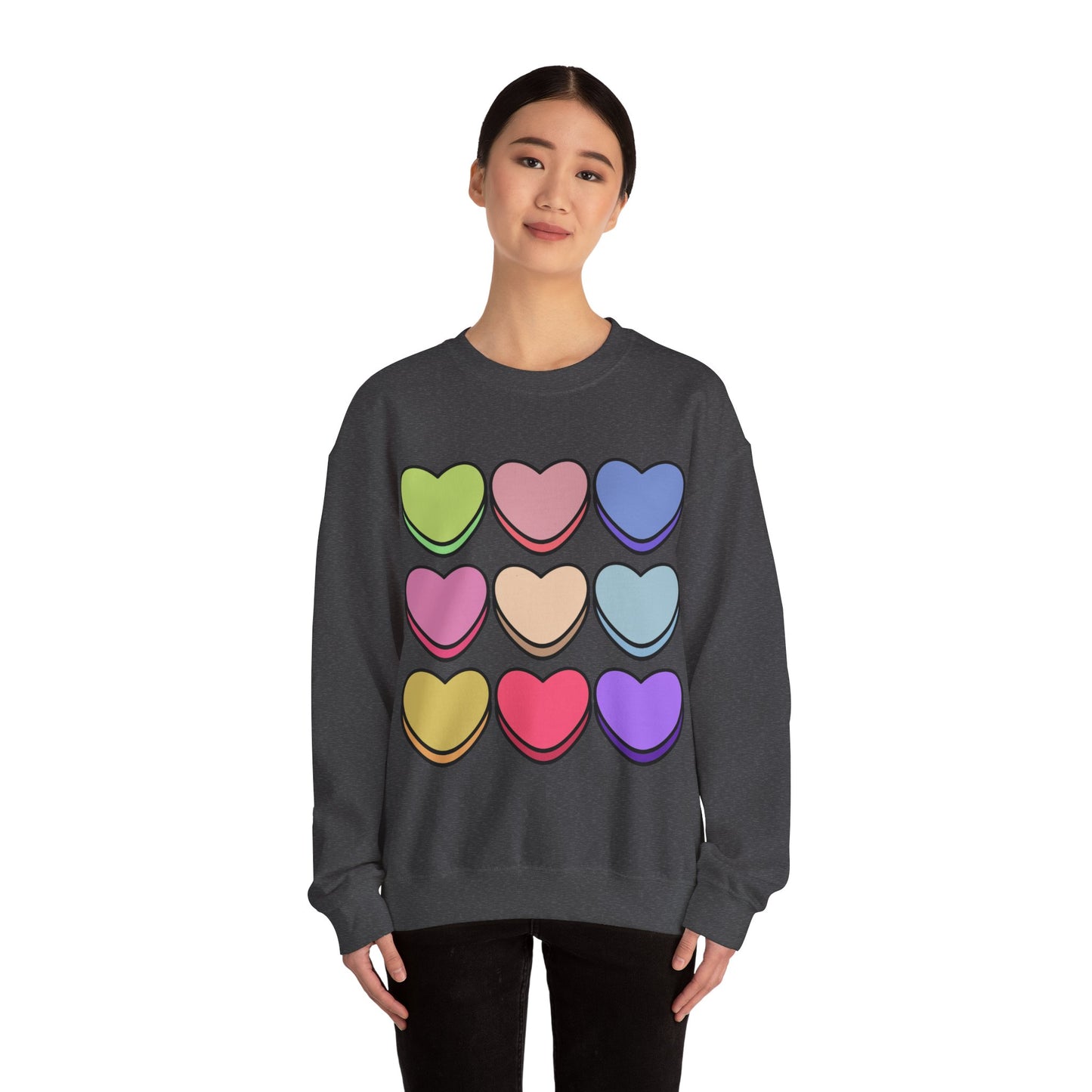 Valentines Hearts Heavy Blend™ Crewneck Sweatshirt