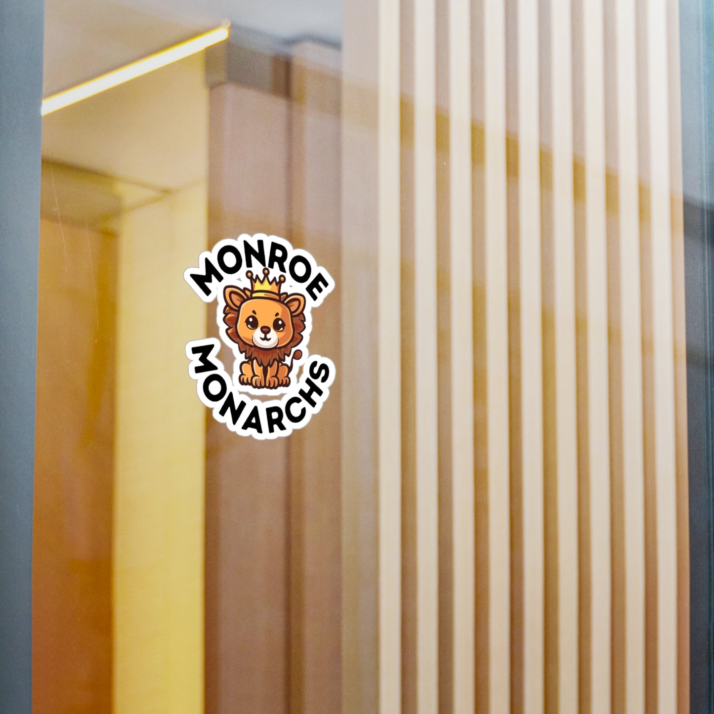 Monroe Monarch with Baby Lion Kiss-Cut Vinyl Decals