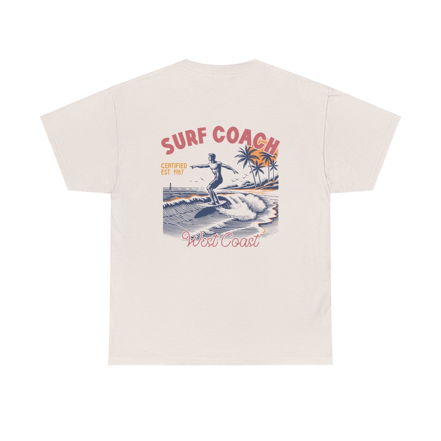 Big Waves Surf Coach Unisex Heavy Cotton Tee