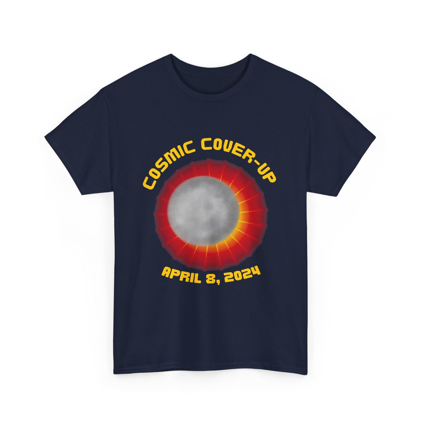 Solar Eclipse Cosmic Cover-UpUnisex Heavy Cotton Tee