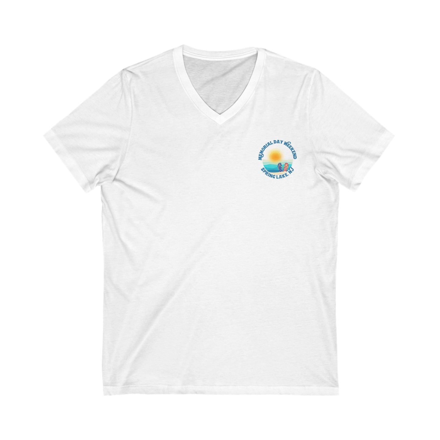 MDW VNECK Drinkers & Enablers Unisex Jersey Short Sleeve V-Neck Tee