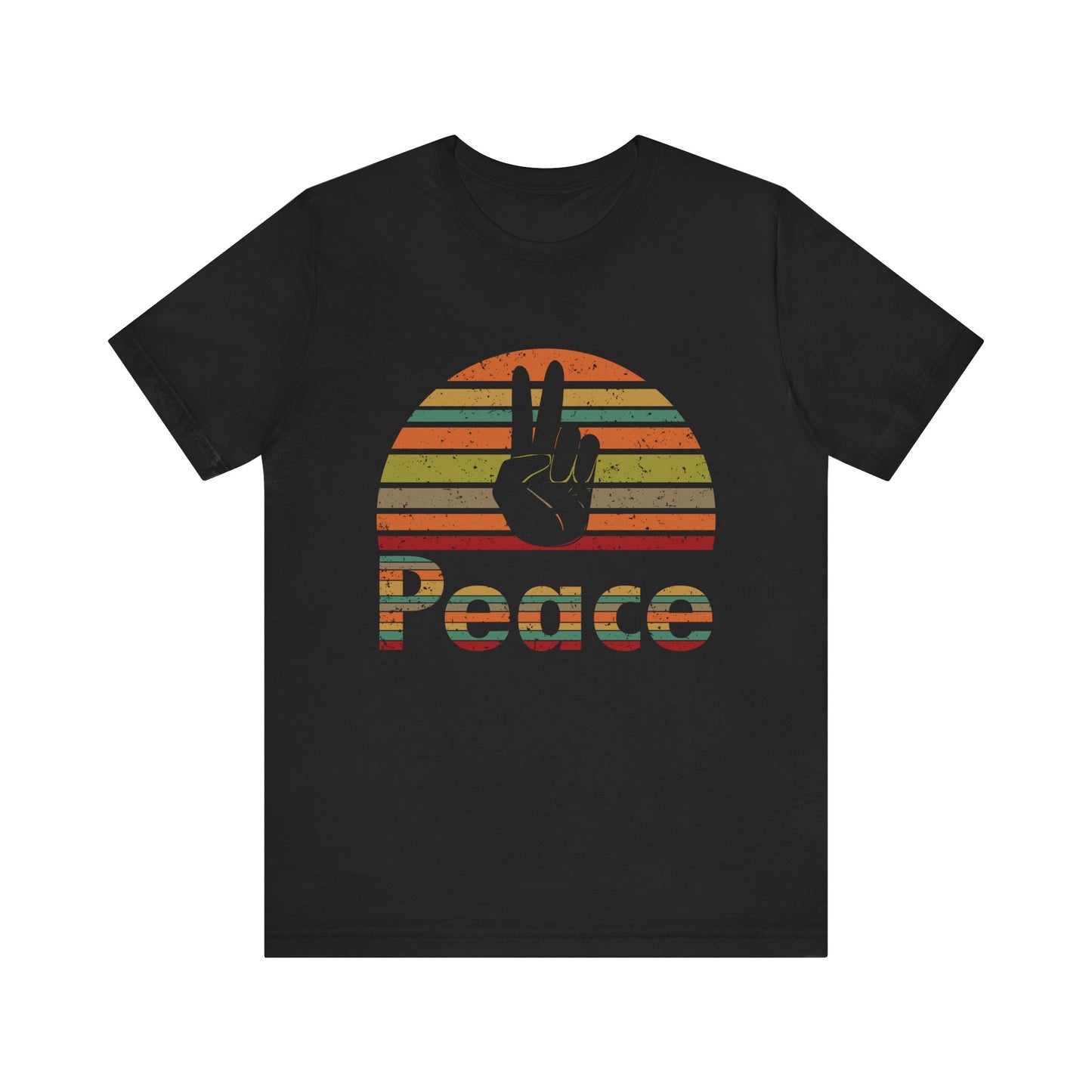 Retro Peace Unisex Jersey Short Sleeve Tee