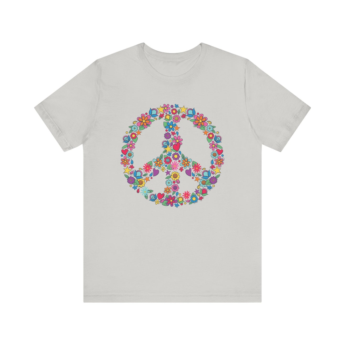 Peace Flower Unisex Jersey Short Sleeve Tee