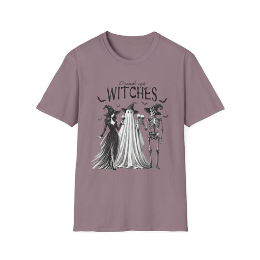 Spooky Witches Unisex Softstyle T-Shirt - Perfect for Halloween