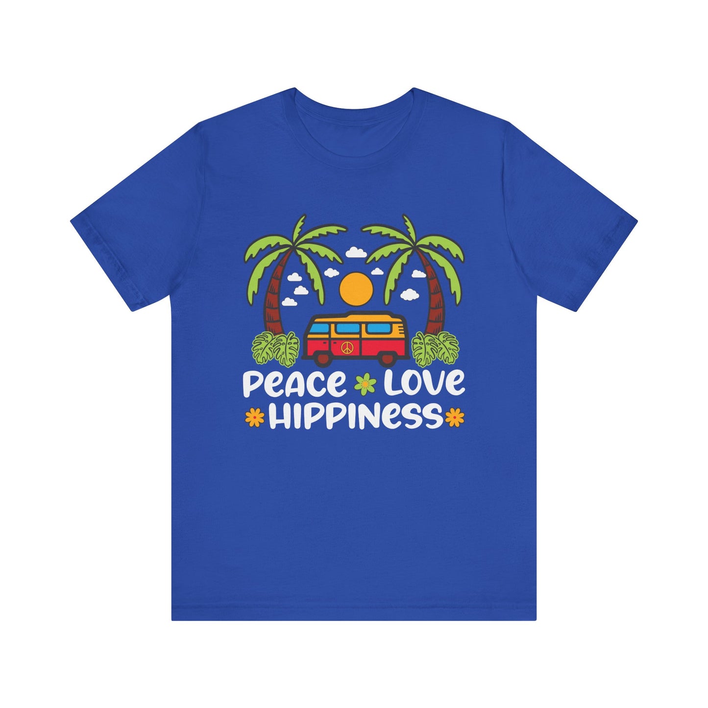 Peace Love Hippiness Unisex Jersey Short Sleeve Tee