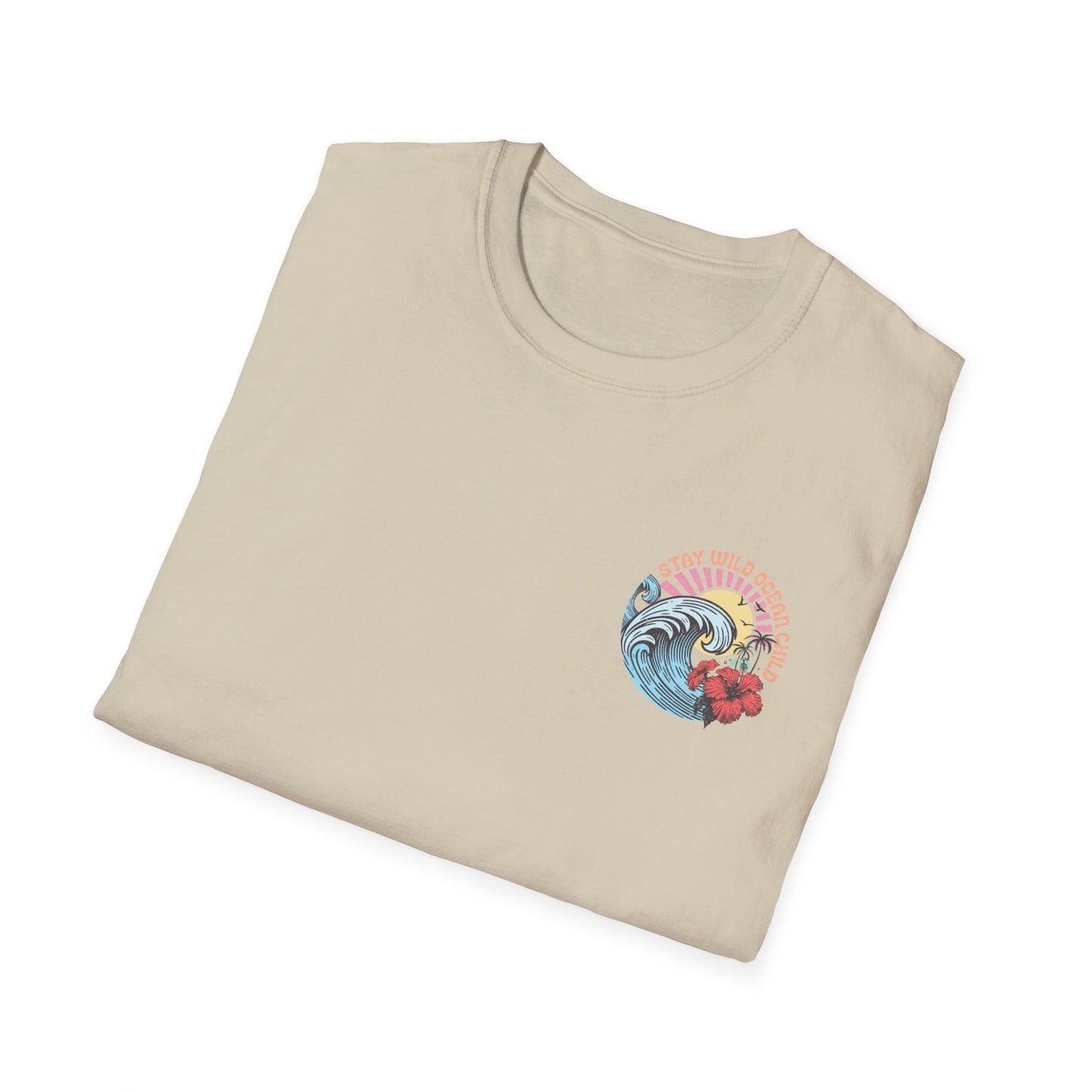 Salty but Sweet Flamingo Stay  Unisex Softstyle T-Shirt