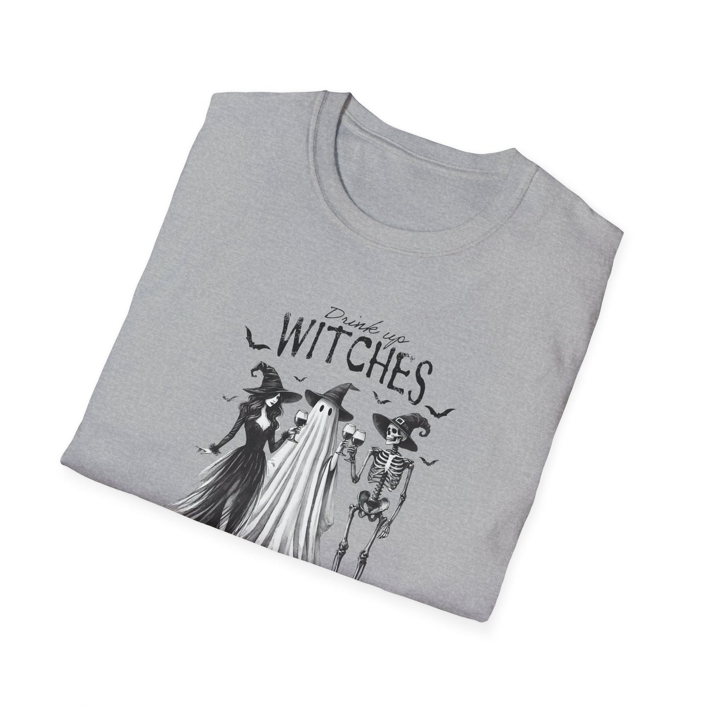 Spooky Witches Unisex Softstyle T-Shirt - Perfect for Halloween