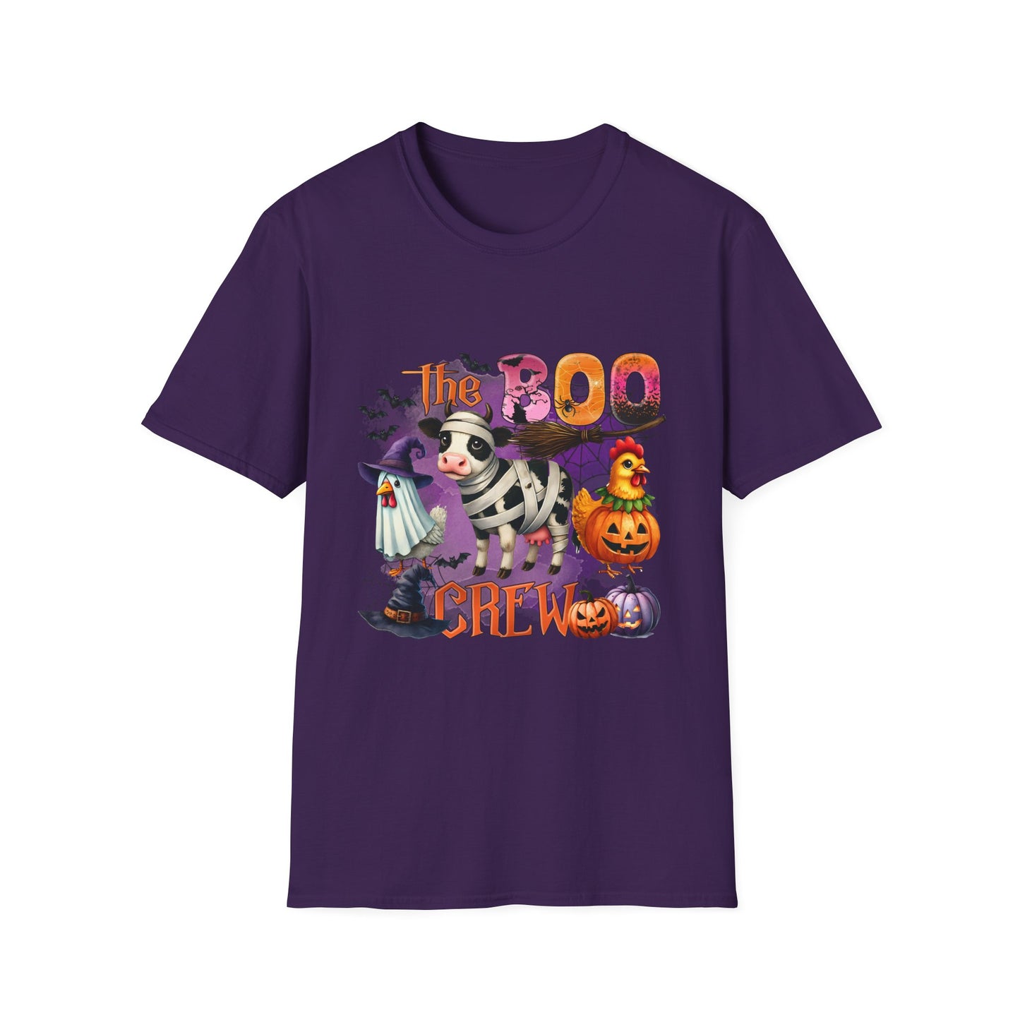 The Halloween Boo Crew  Farm Unisex Softstyle T-Shirt