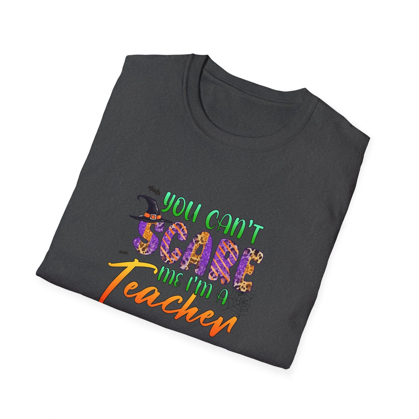 You Can't Tame Me I'm a Teacher Halloween T-Shirt | Unisex Softstyle Tee for Educators | Fun and Inspirational Gift