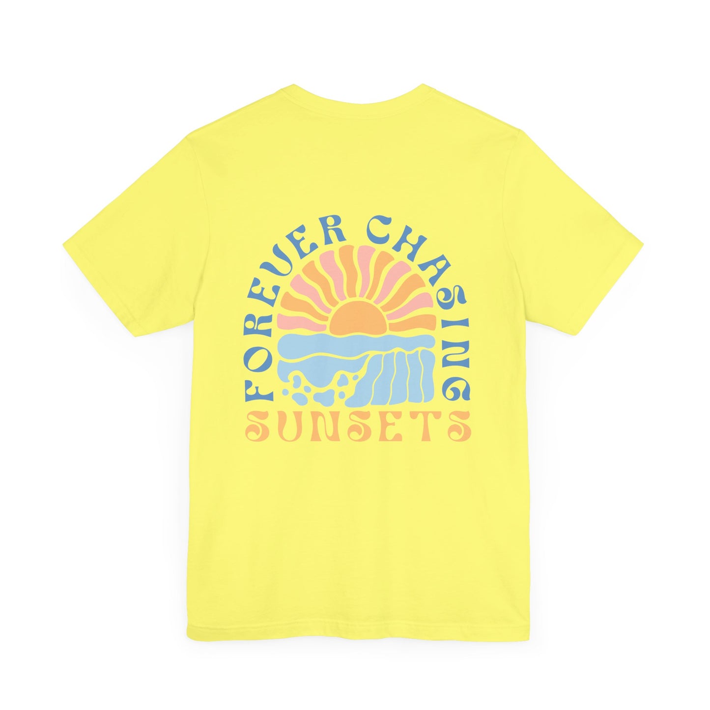 Beach Vibes Forever Chasing Sunsets Unisex Jersey Short Sleeve Tee