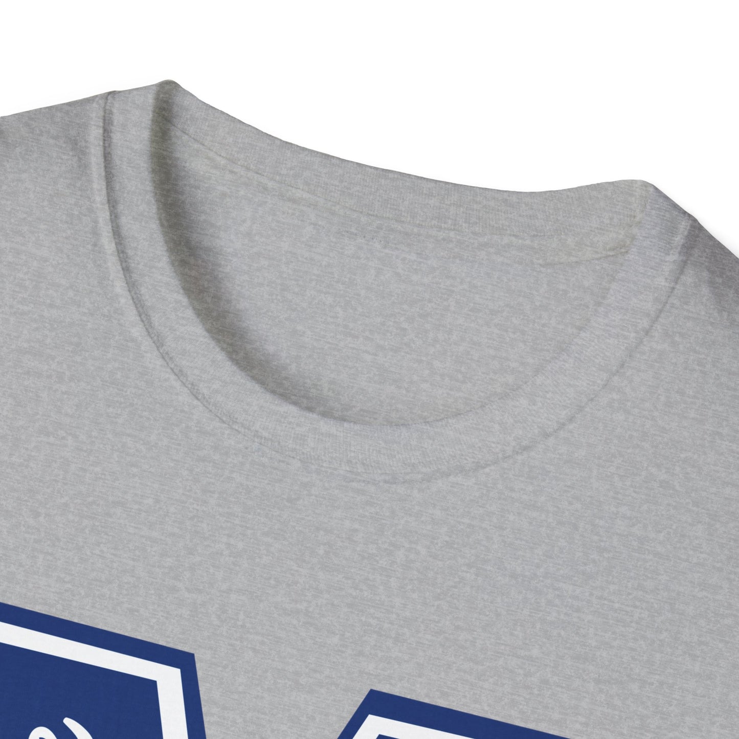 Blue Varsity M Monroe NavUnisex Softstyle T-Shirt