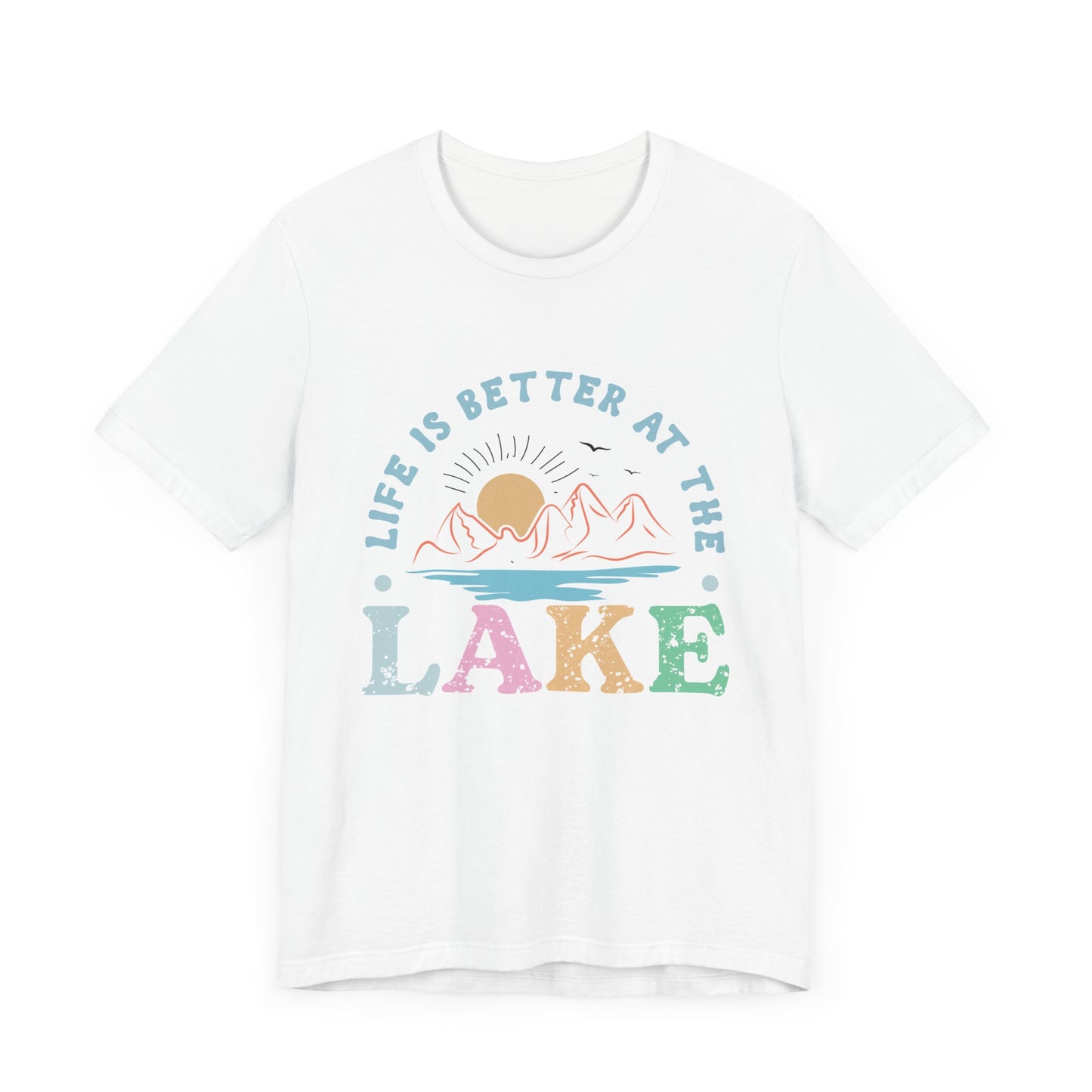 Life is Better at the Lake Unisex Jersey Short Sleeve Tee