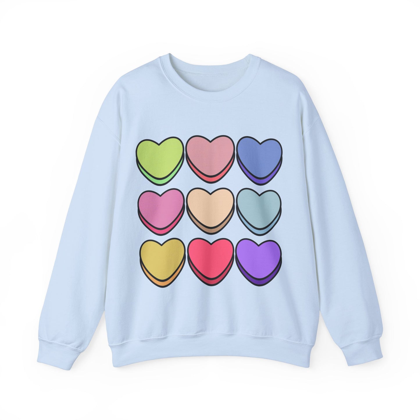 Valentines Hearts Heavy Blend™ Crewneck Sweatshirt