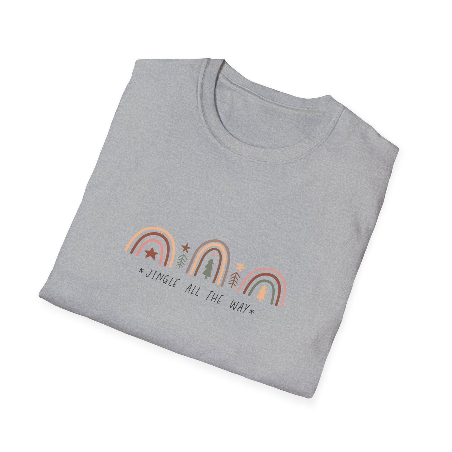 Jingle All the Way Unisex Softstyle T-Shirt – Festive Holiday Christmas Vibes