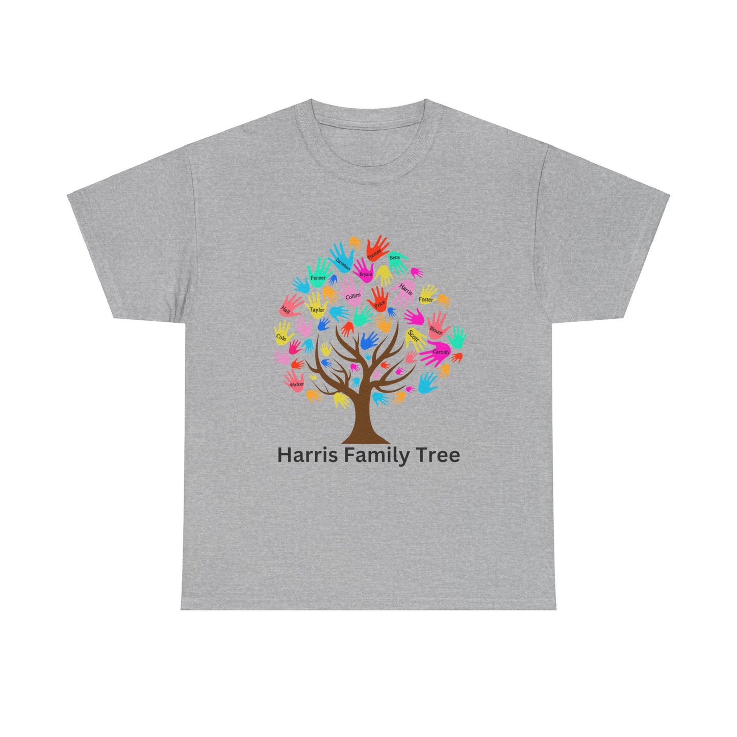 Harris Family Tree Set 1 Gildan Unisex Heavy Cotton Tee