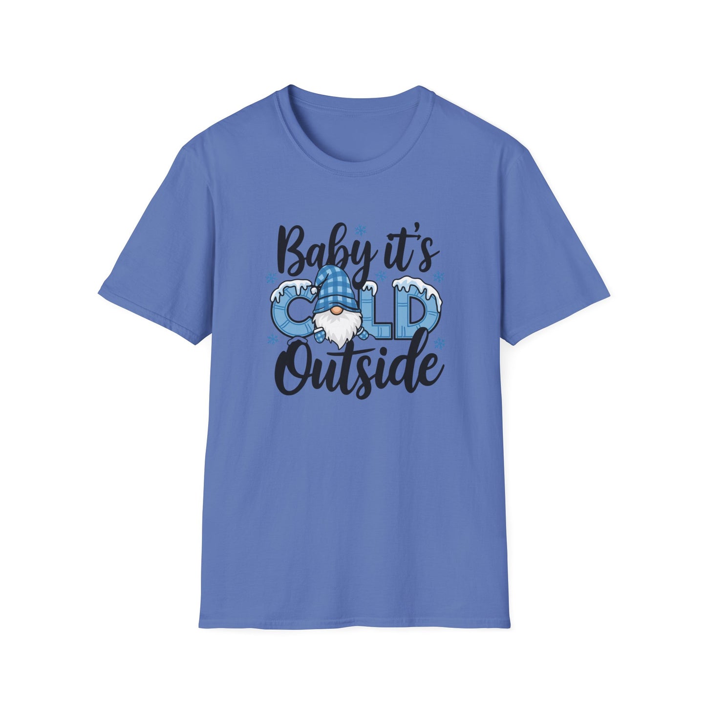Baby It's Cold Outside Unisex Softstyle T-Shirt - Cozy Winter Vibes