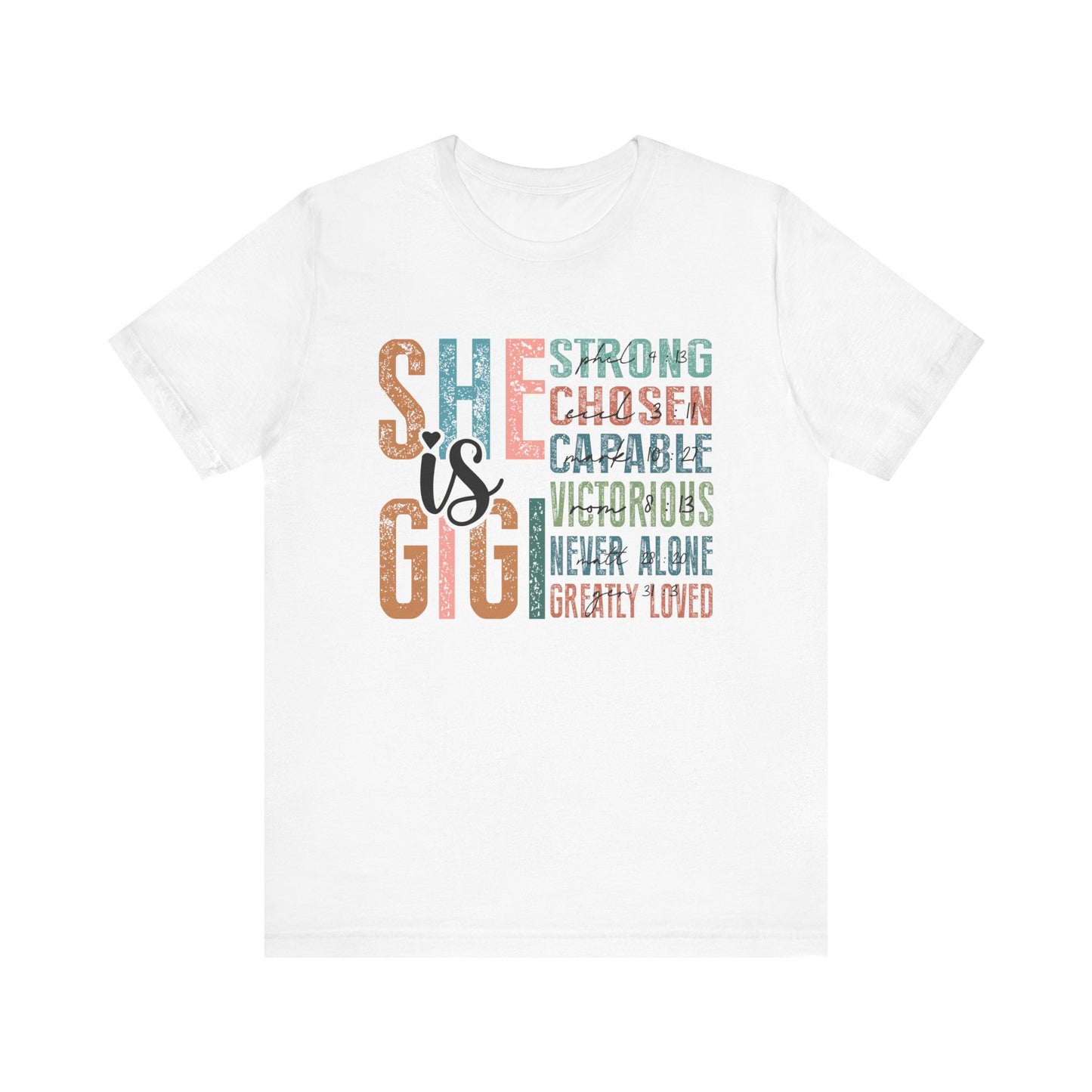 She is Gigi Unisex Jersey Short Sleeve Tee