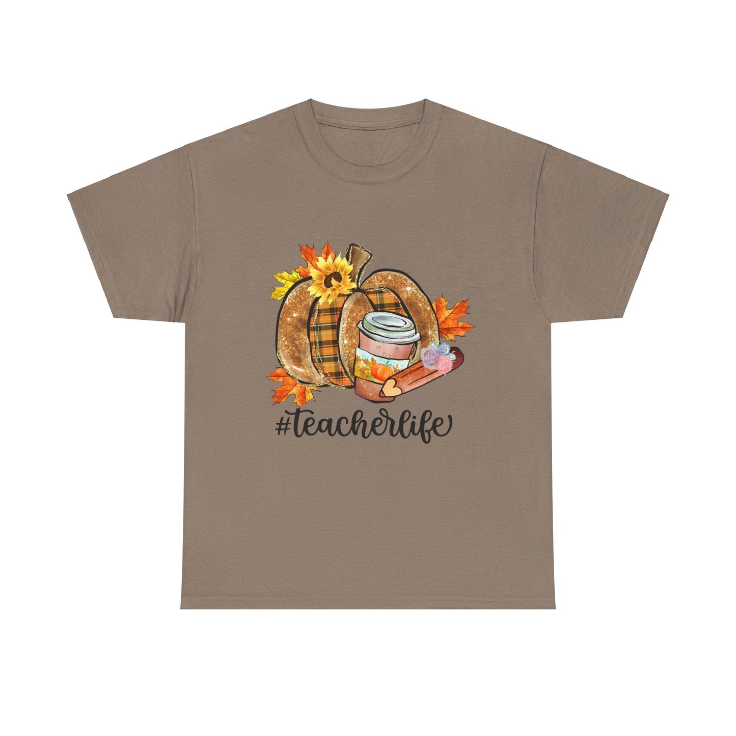 Fall Teacher Life Unisex Heavy Cotton Tee
