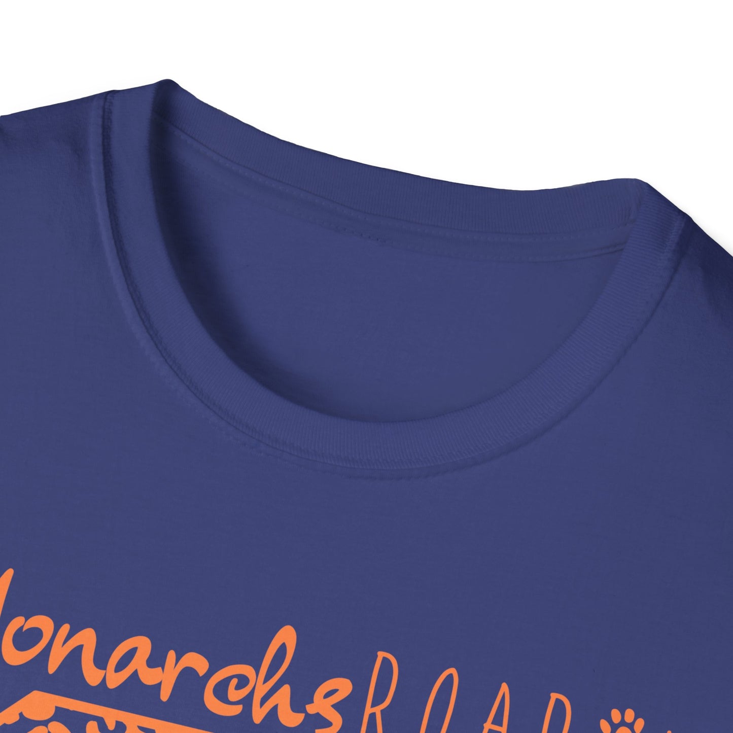Go  Monarchs Orange Leopard Print Unisex Softstyle T-Shirt