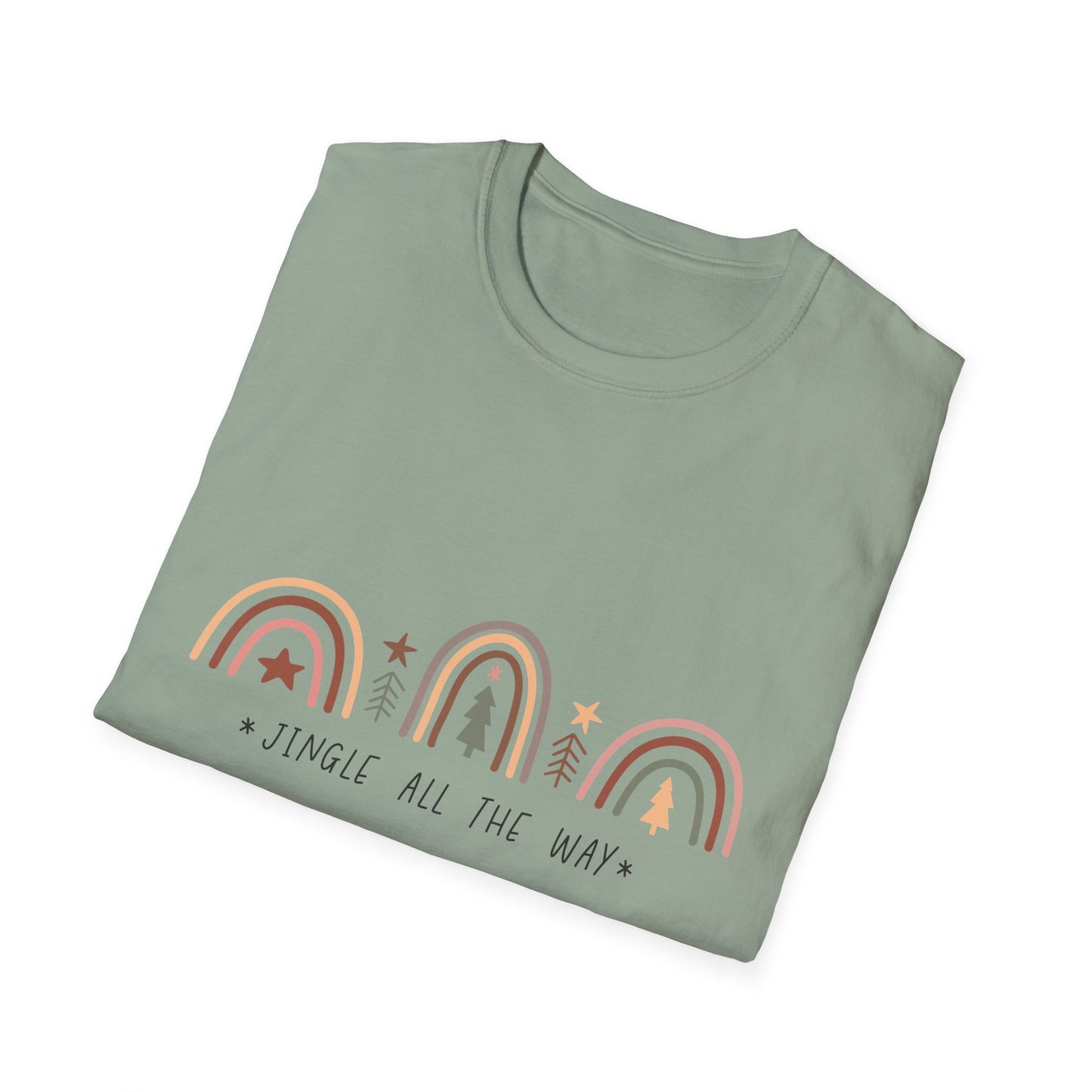 Jingle All the Way Unisex Softstyle T-Shirt – Festive Holiday Christmas Vibes