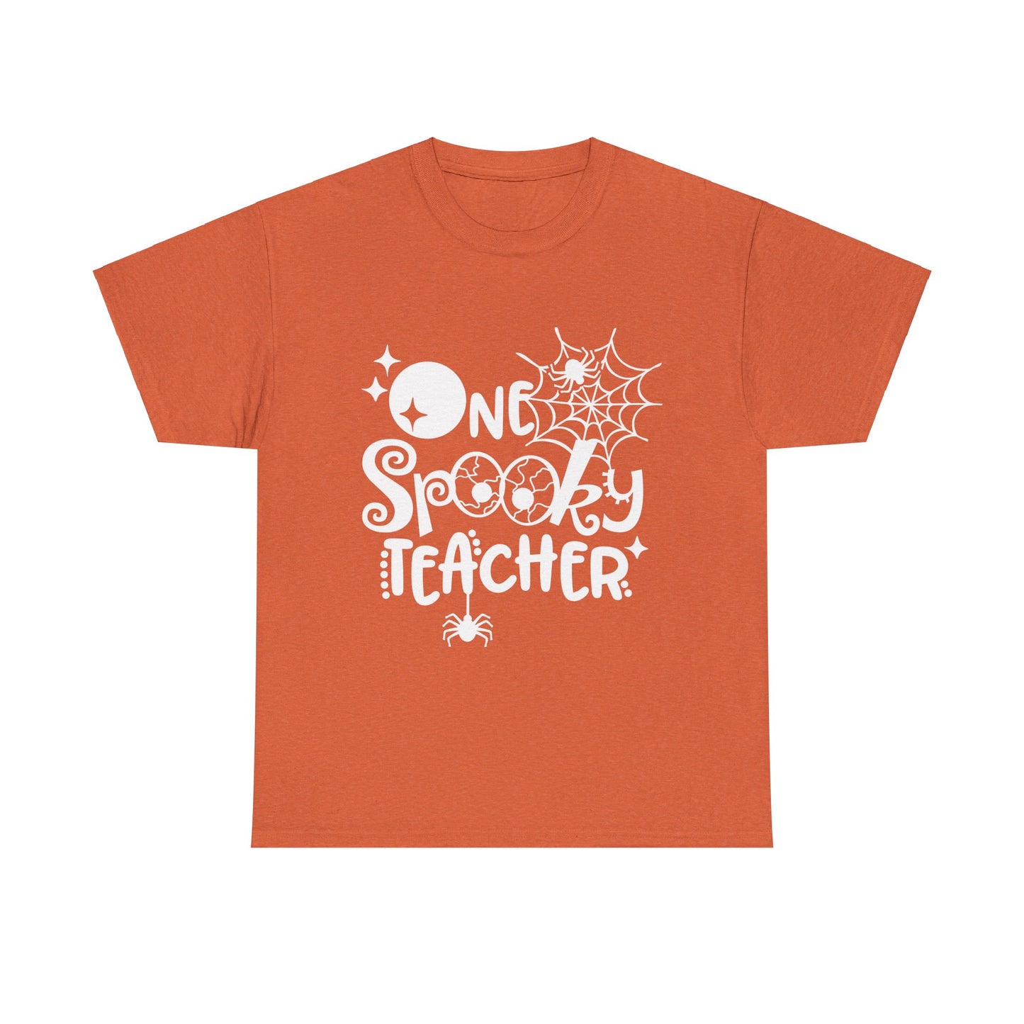 Spooky Teacher Unisex Heavy Cotton Tee – Perfect for Halloween school Teacher Tshirt!