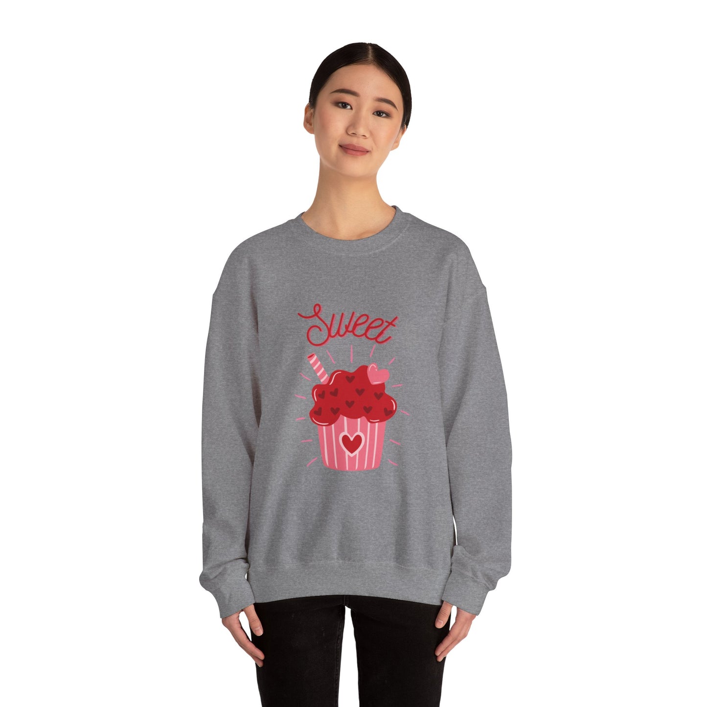 Valentines Cupcake Unisex Heavy Blend™ Crewneck Sweatshirt