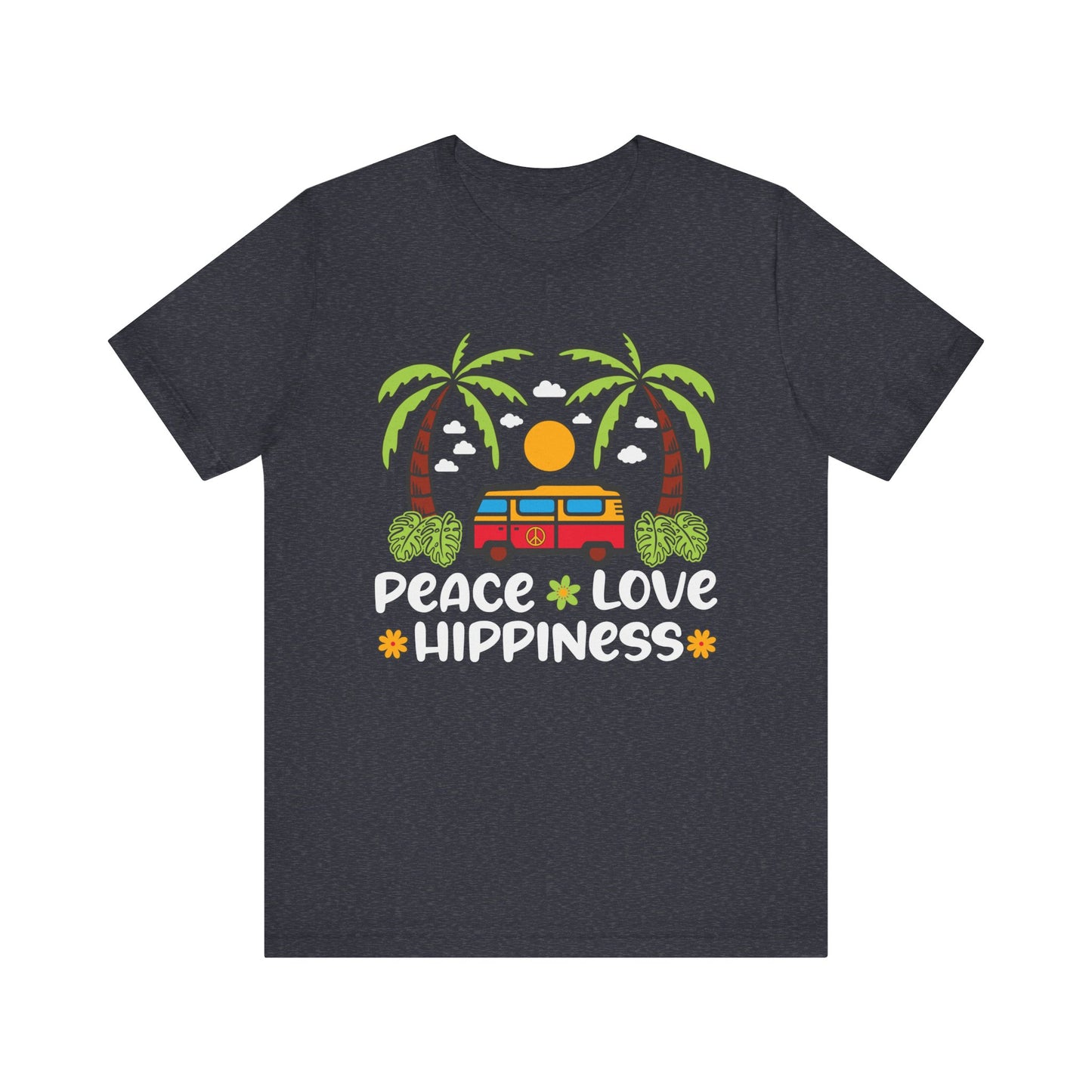 Peace Love Hippiness Unisex Jersey Short Sleeve Tee