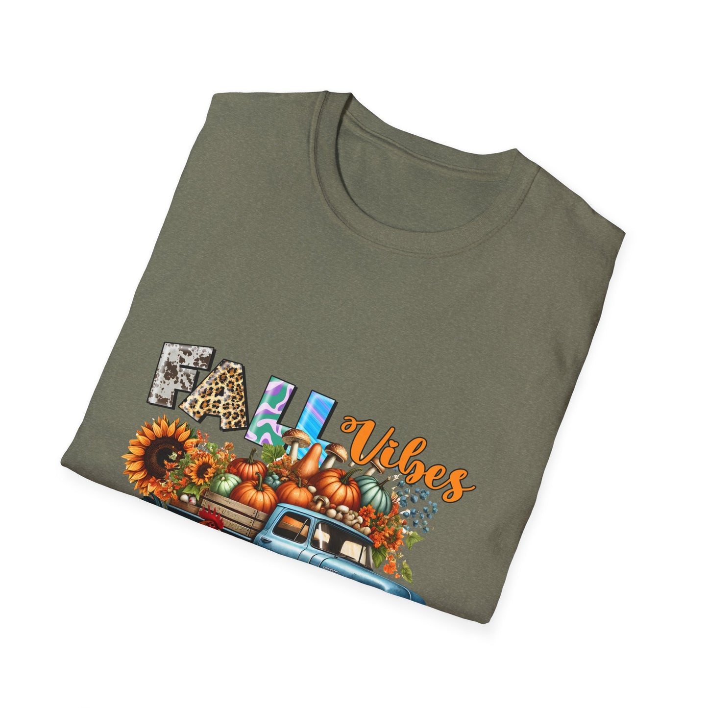 Fall Vibes Farm Unisex Softstyle T-Shirt - Perfect for Autumn Celebrations