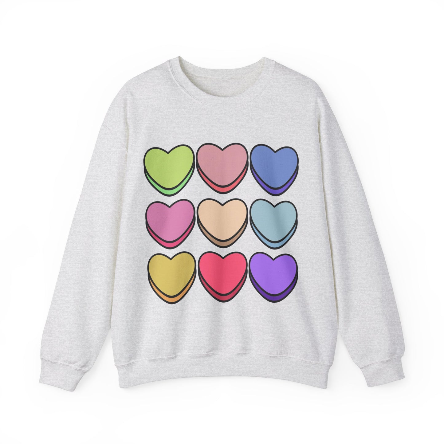 Valentines Hearts Heavy Blend™ Crewneck Sweatshirt