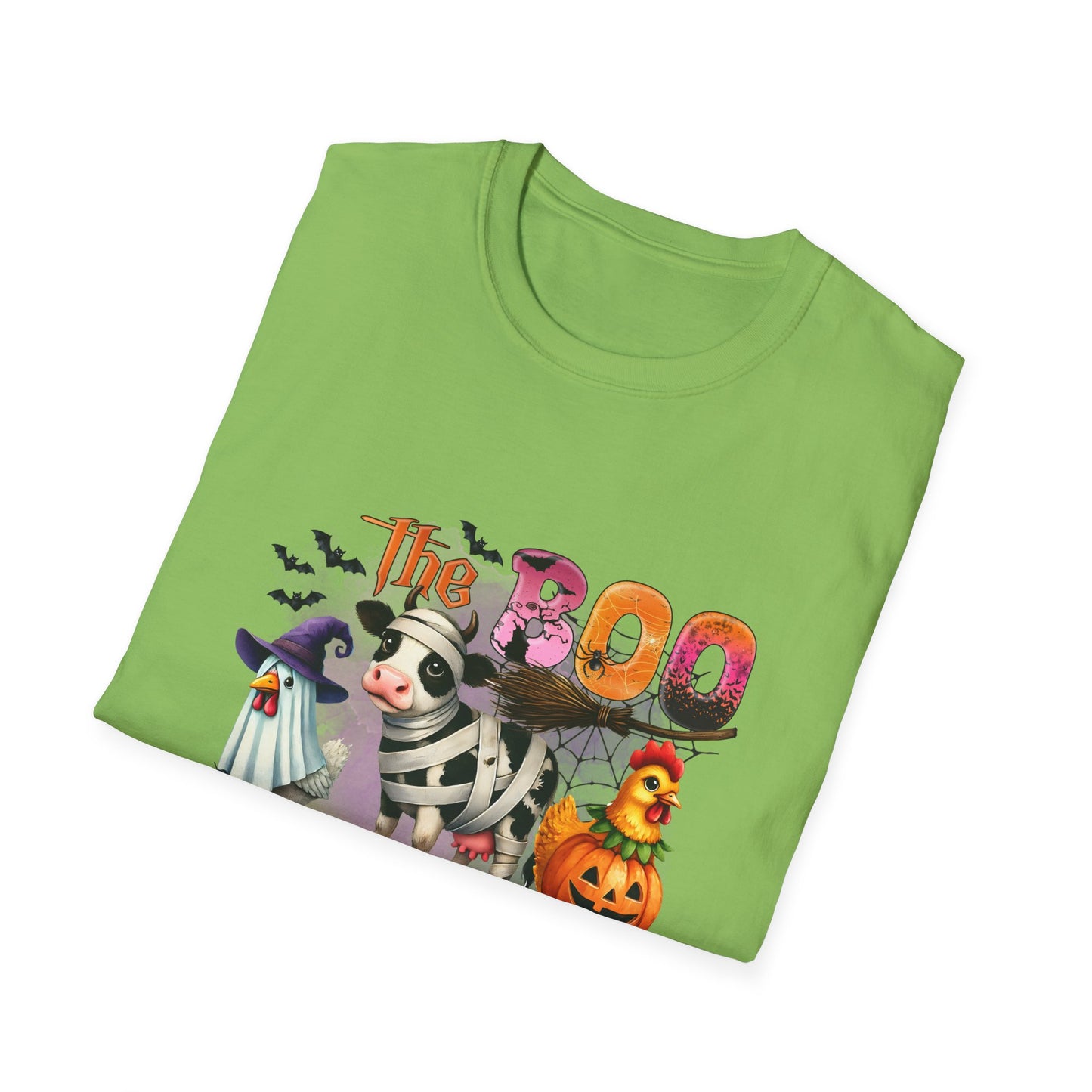 The Halloween Boo Crew  Farm Unisex Softstyle T-Shirt