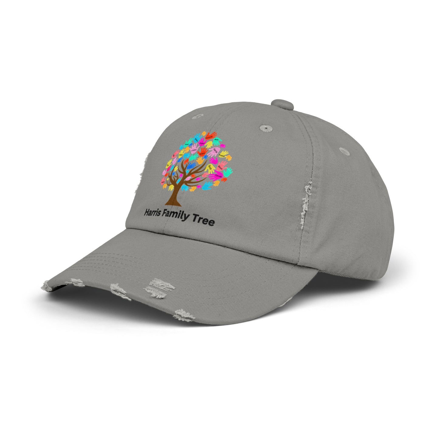 Harris Family Tree Unisex Distressed Cap