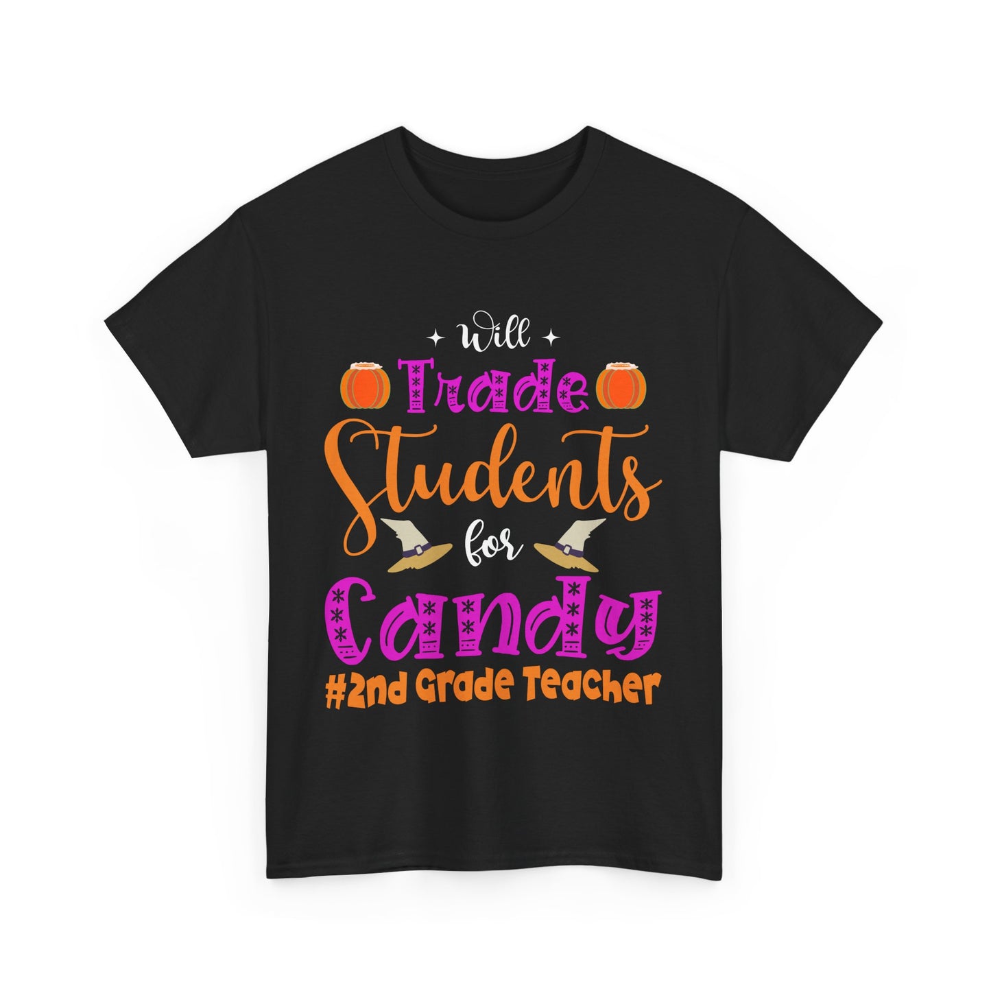 Trade Students for Candy #2nd Grade Teacher Halloween School Tee Unisex