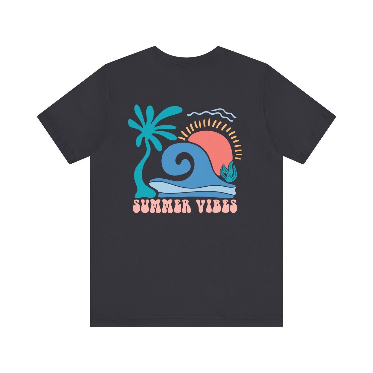 Summer Vibes Beach More Worry Less Unisex Jersey Short Sleeve Tee