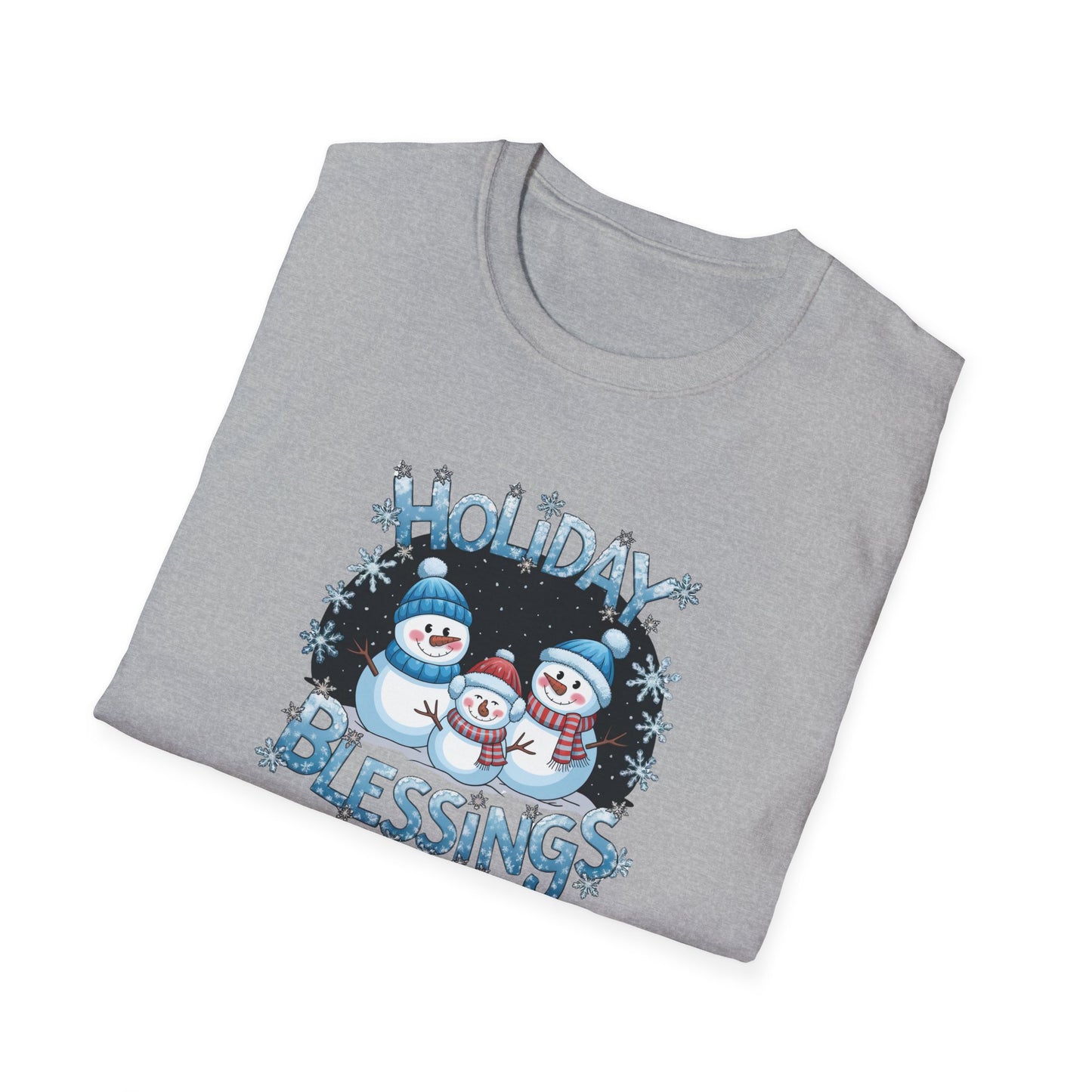 Holiday Blessings Christmas Holiday Unisex Softstyle T-Shirt