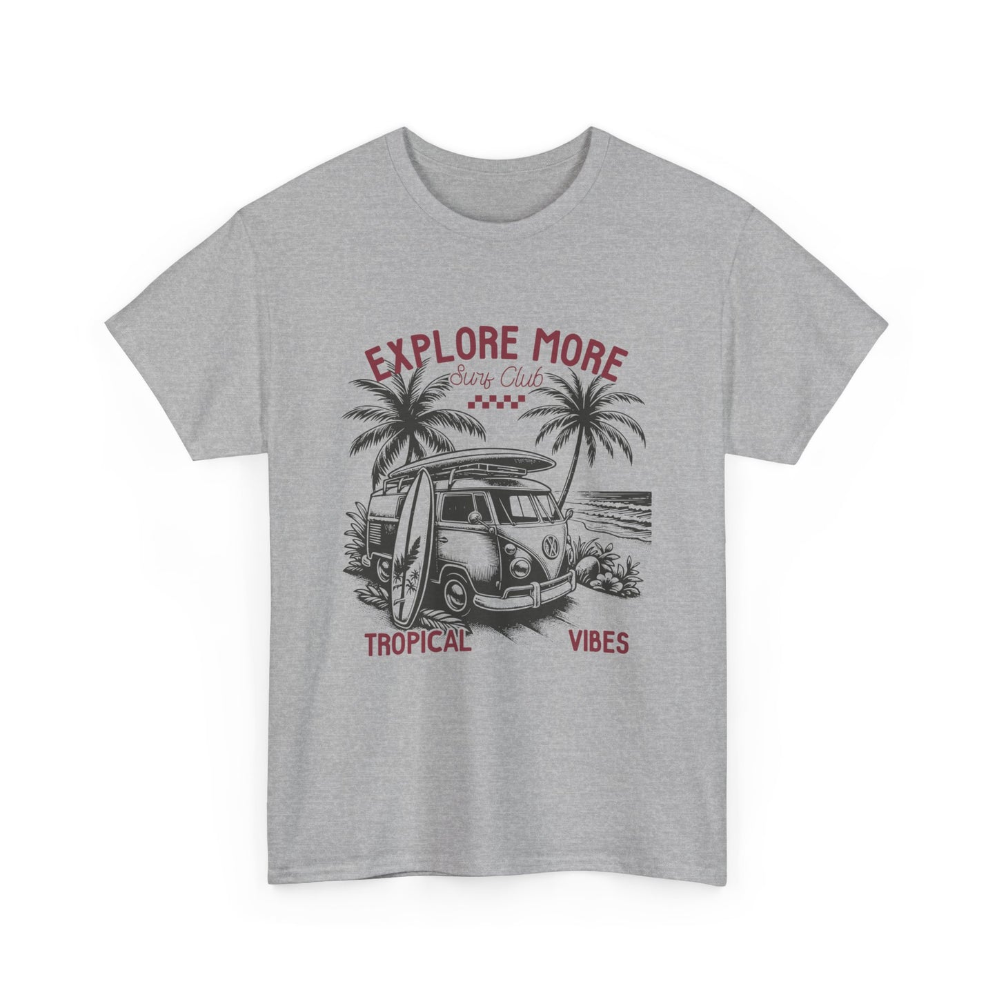 Explore More Surf Club Vintage Summer/Surf Unisex Heavy Cotton Tee