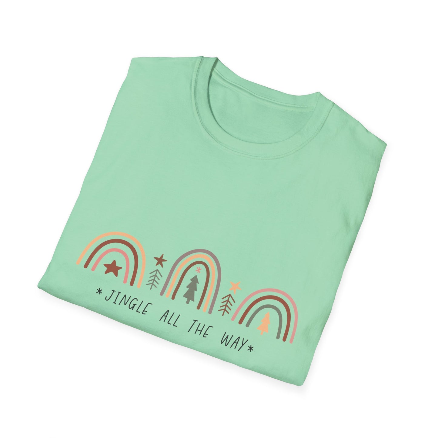 Jingle All the Way Unisex Softstyle T-Shirt – Festive Holiday Christmas Vibes