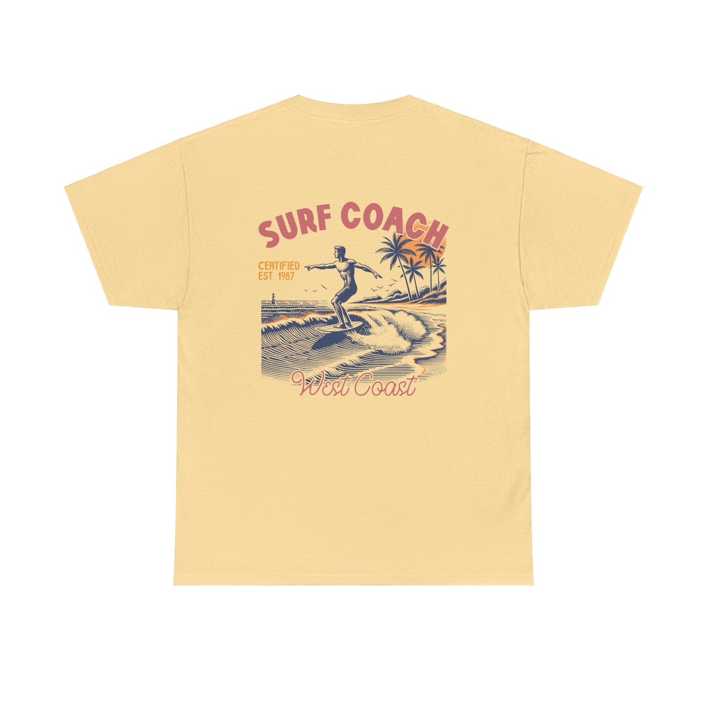 Big Waves Surf Coach Unisex Heavy Cotton Tee