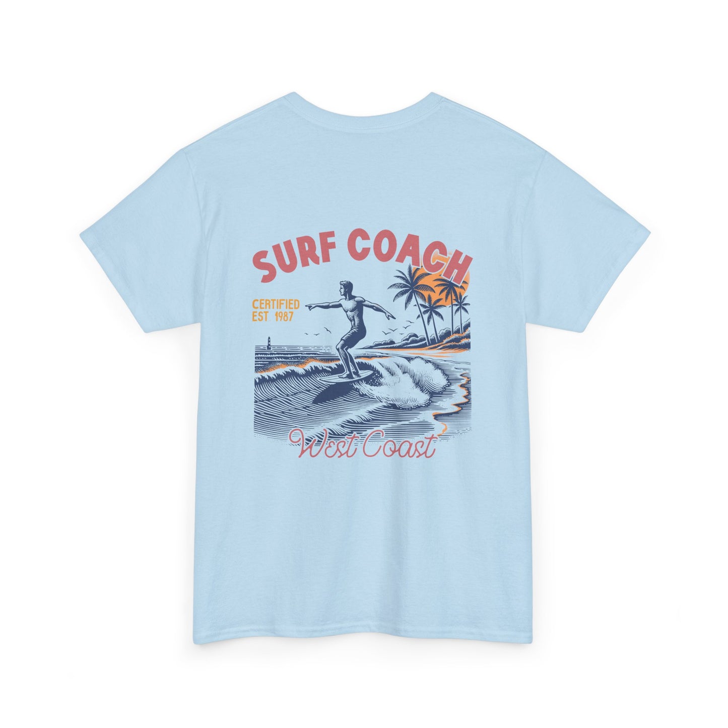 Big Waves Surf Coach Unisex Heavy Cotton Tee