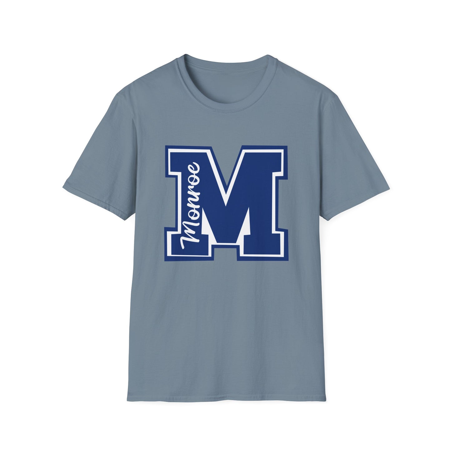 Blue Varsity M Monroe NavUnisex Softstyle T-Shirt
