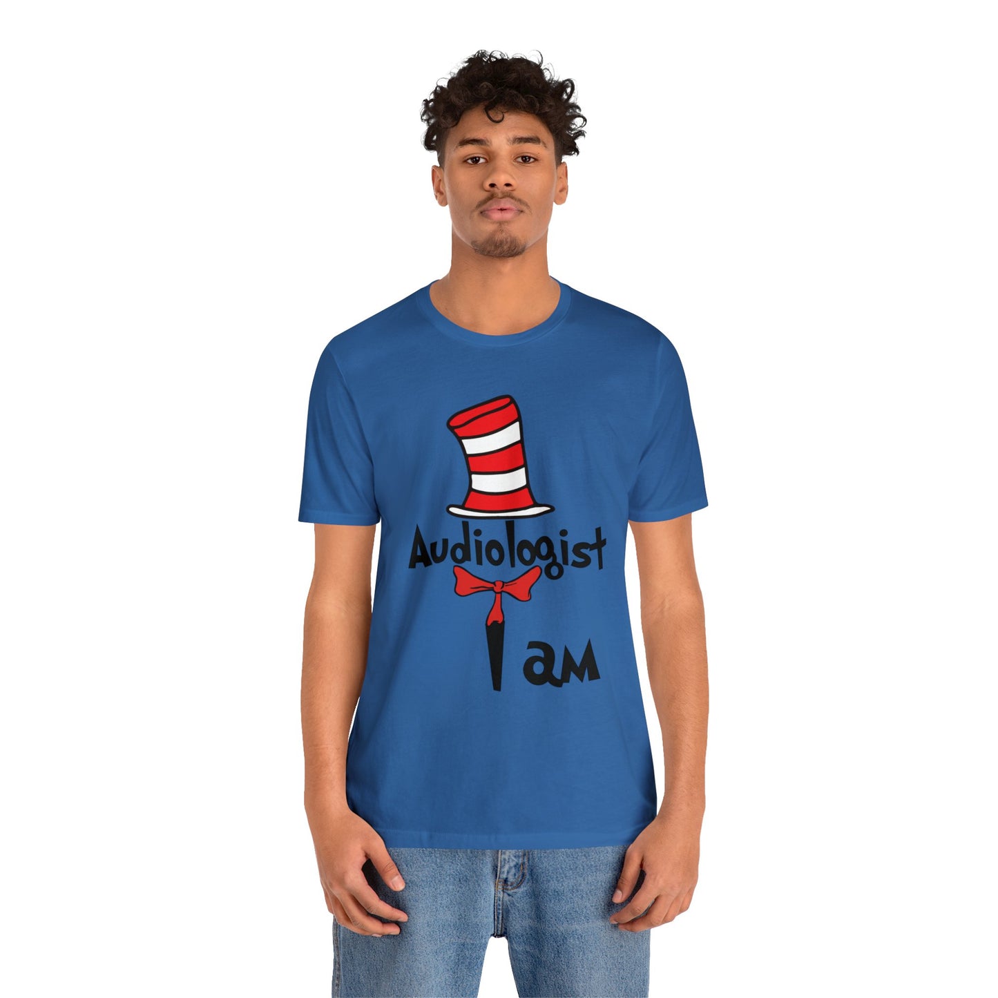 Audiologist I am Seuss Hat Unisex Jersey Short Sleeve Tee