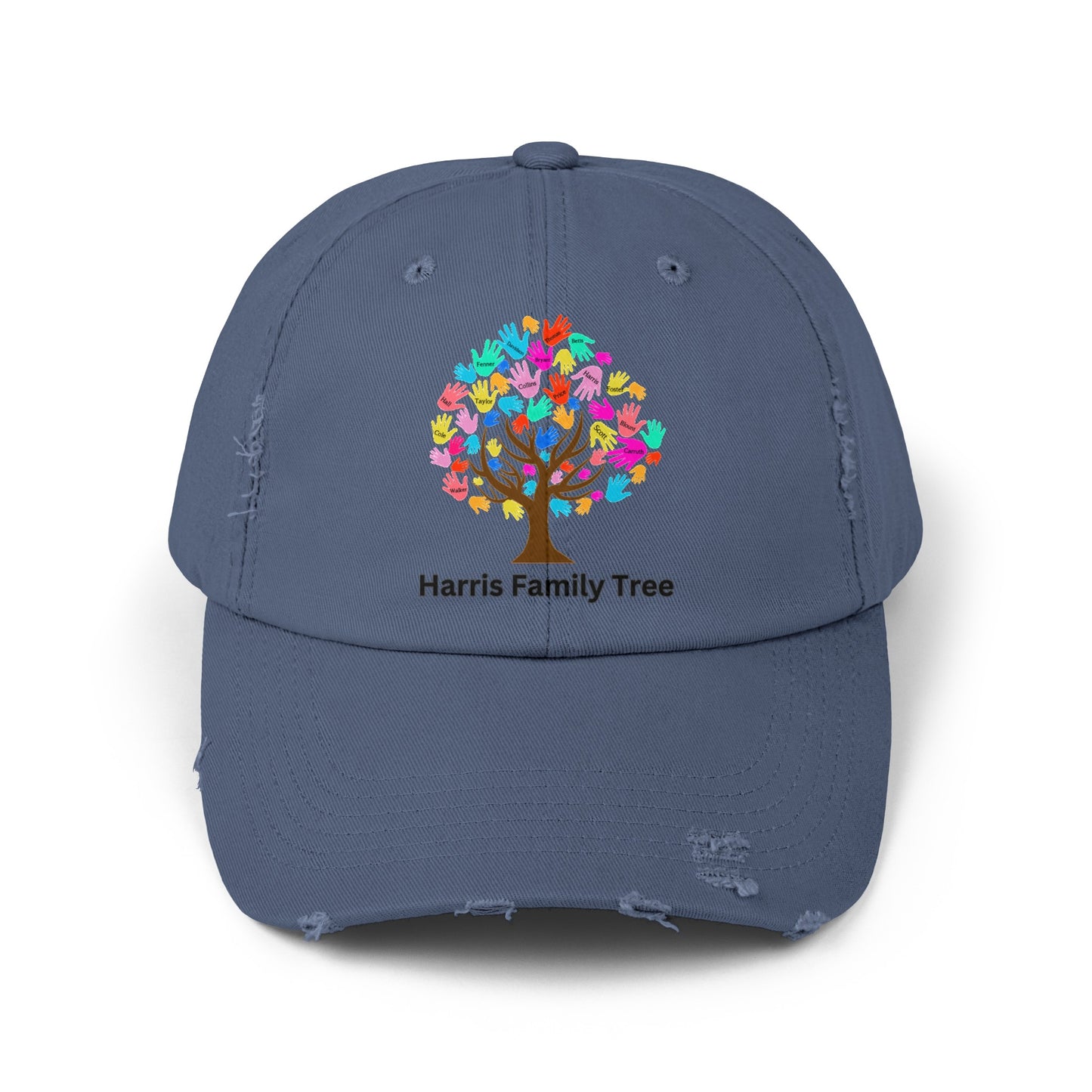 Harris Family Tree Unisex Distressed Cap