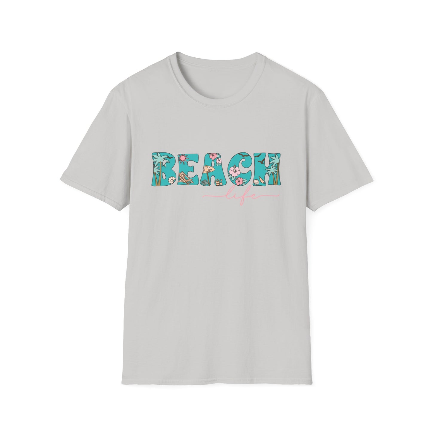 Beach Life High Tides Good Times Unisex Softstyle T-Shirt