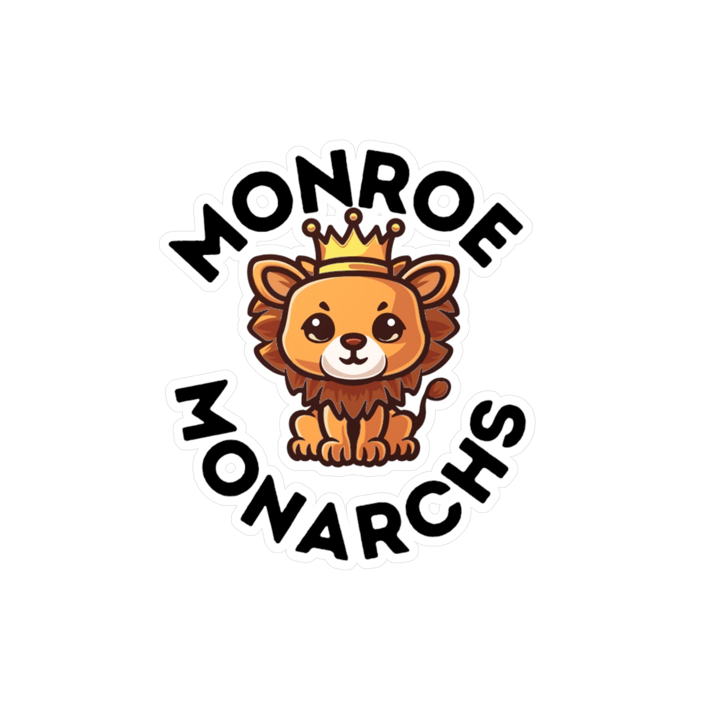 Monroe Monarch with Baby Lion Kiss-Cut Vinyl Decals