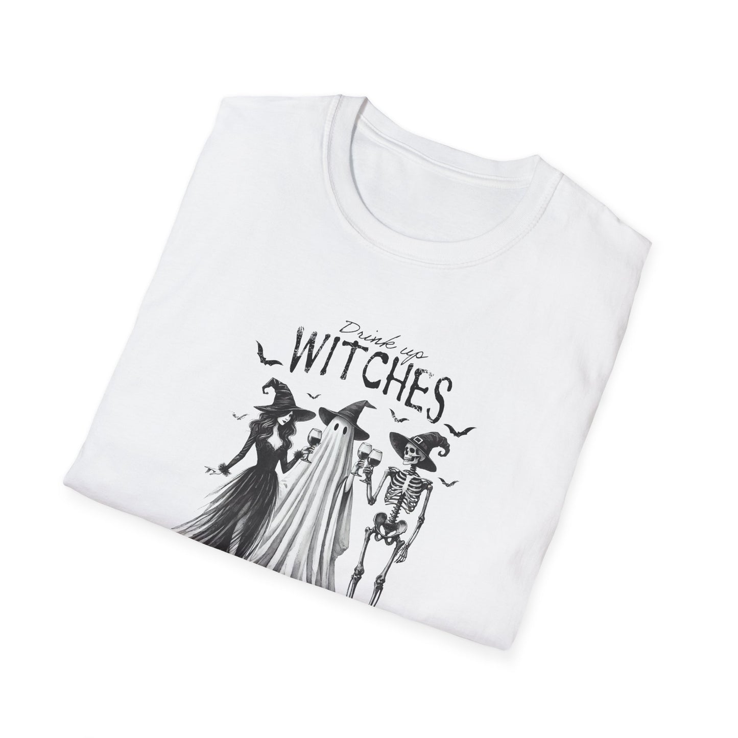 Spooky Witches Unisex Softstyle T-Shirt - Perfect for Halloween