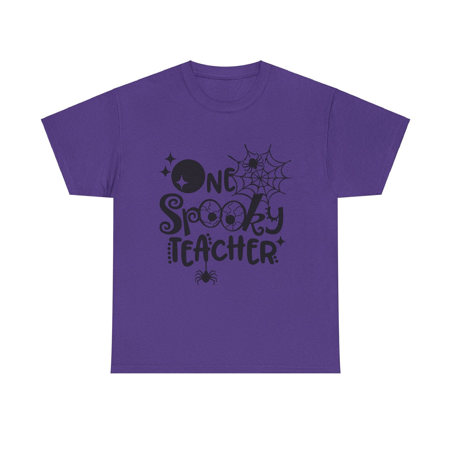 Spooky Teacher Halloween Tee - Unisex Heavy Cotton Shirt