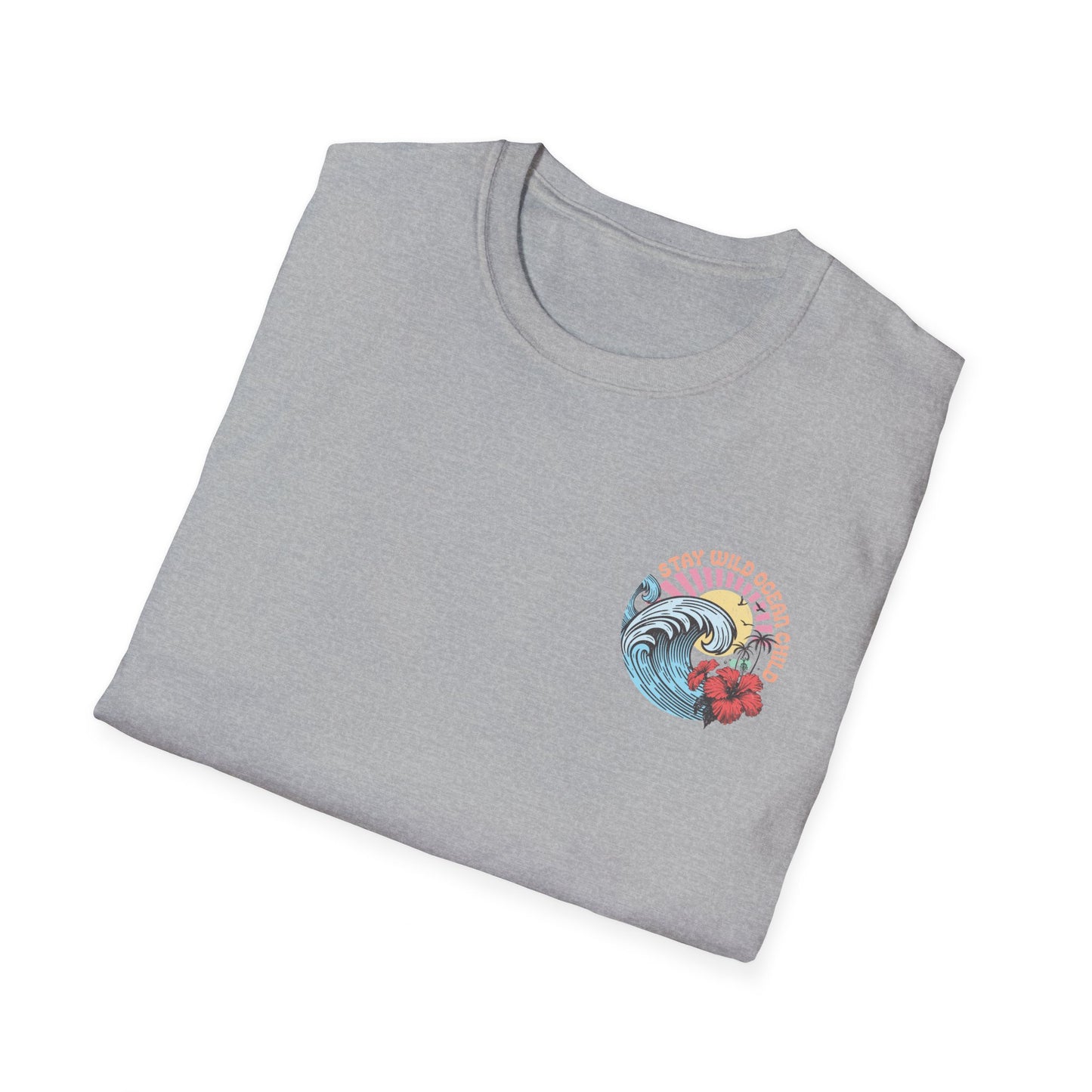 Salty but Sweet Flamingo Stay  Unisex Softstyle T-Shirt