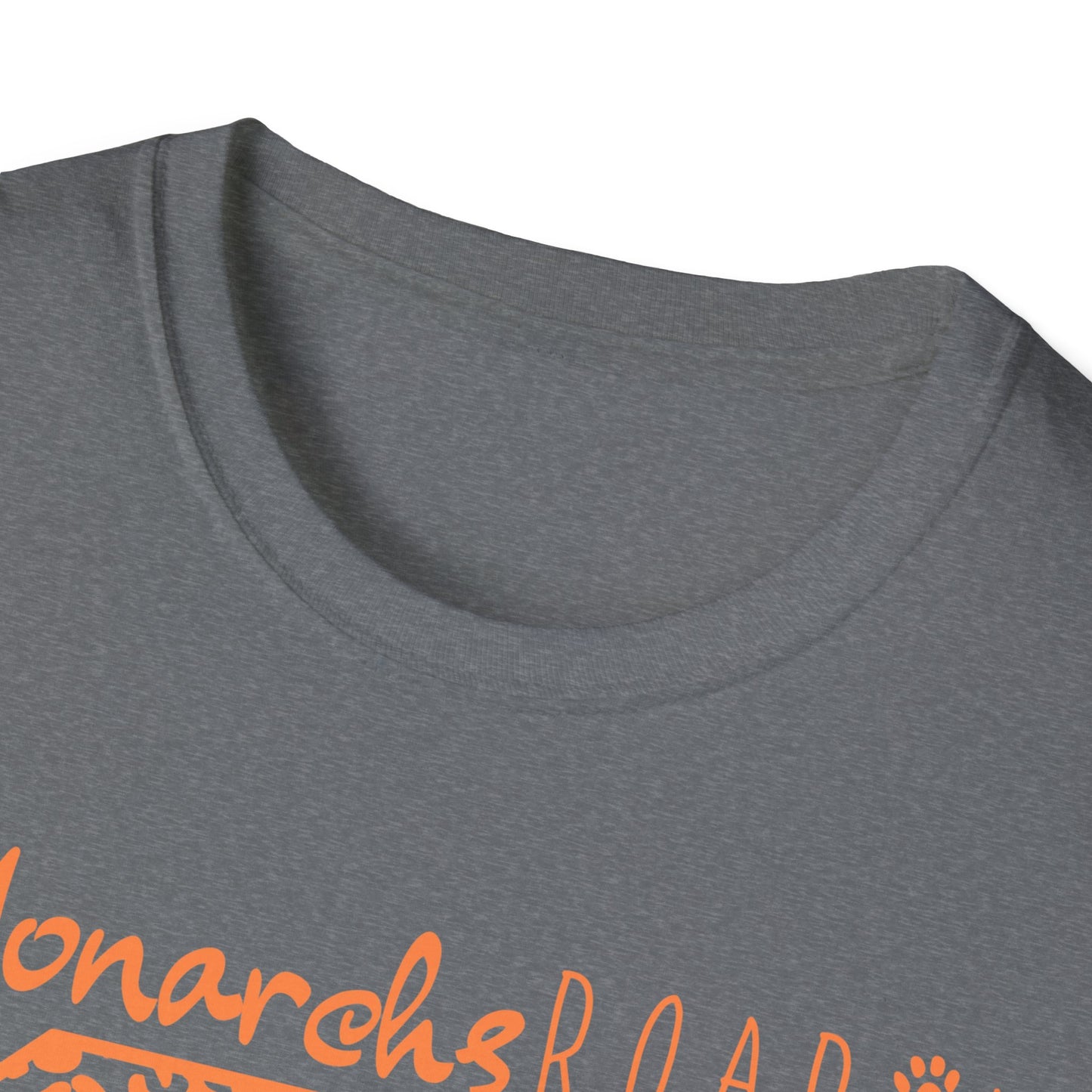 Go  Monarchs Orange Leopard Print Unisex Softstyle T-Shirt