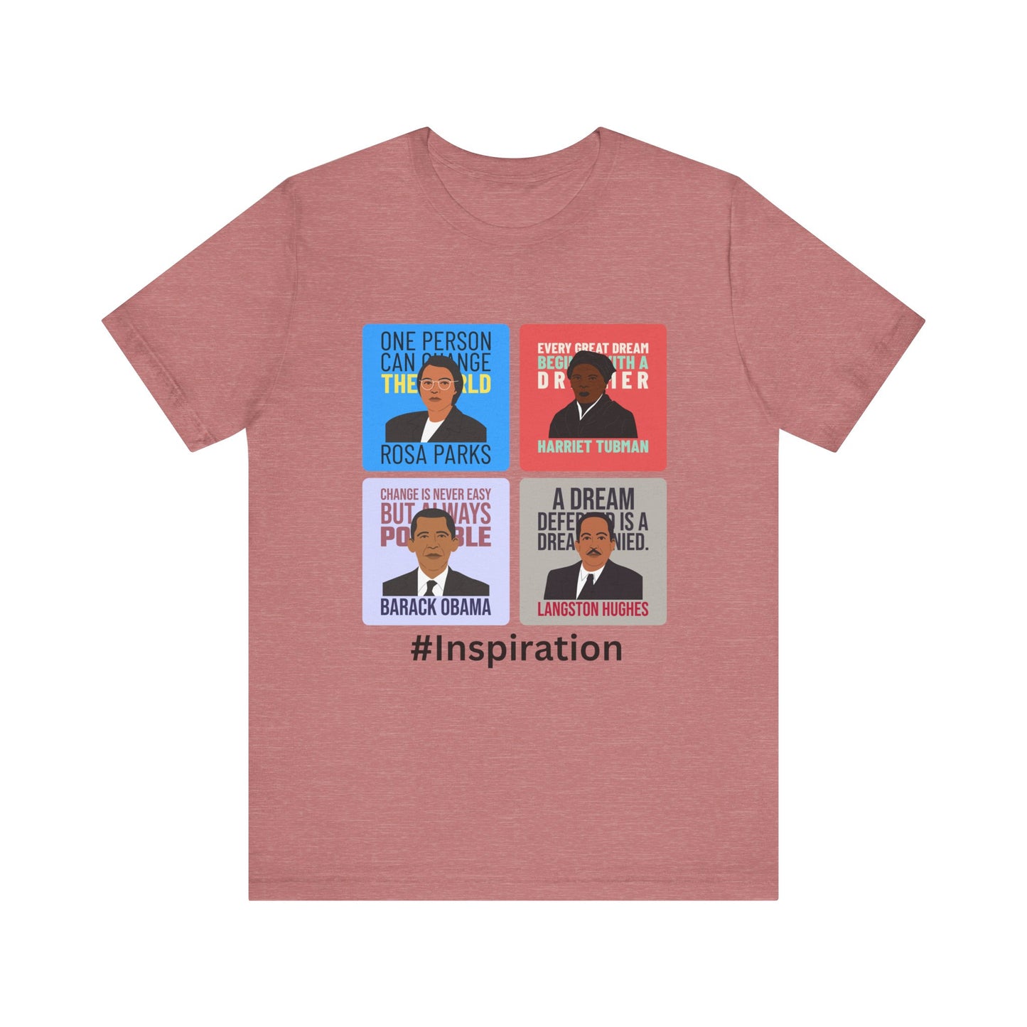 Inspiration Black History Heros Unisex Jersey Short Sleeve Tee