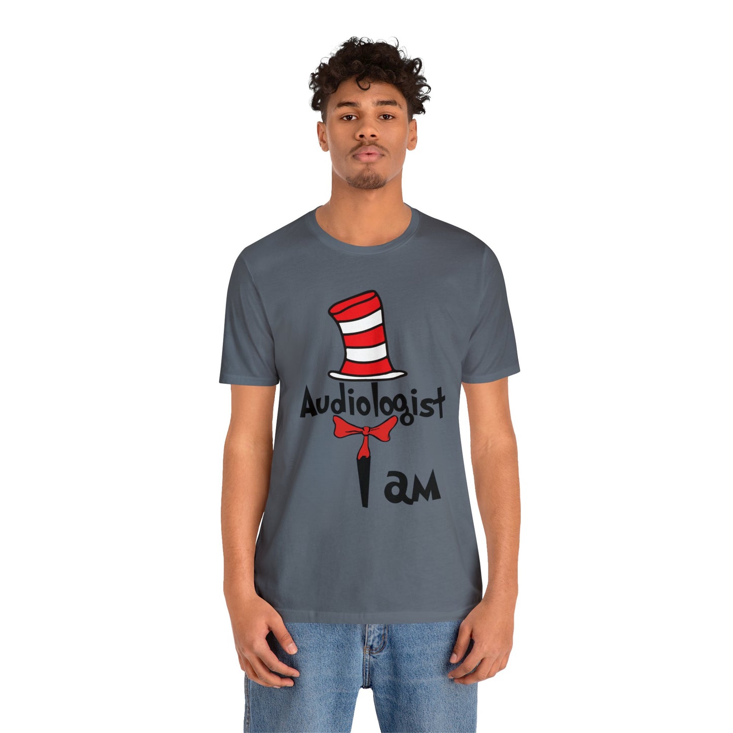 Audiologist I am Seuss Hat Unisex Jersey Short Sleeve Tee